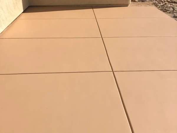 Cool deck coating applied to residential patio in Tucson AZ